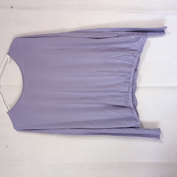 Joy Lab Lilac Purple Open Back Long Sleeve Top Size Extra Large - Picture 1 of 3